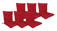 Set Cuscini Sedia Con Schienale e Laccetti Banda Elastica 40 x 80 Cm