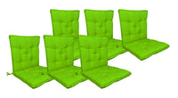 Set Cuscini Sedia Con Schienale e Laccetti Banda Elastica 40 x 80 Cm