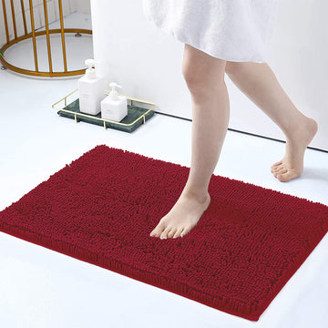 Tappetino Da Bagno Antiscivolo In Microfibra Super Assorbente - 50x80 Cm, Lavabile, Nero - Foto 7