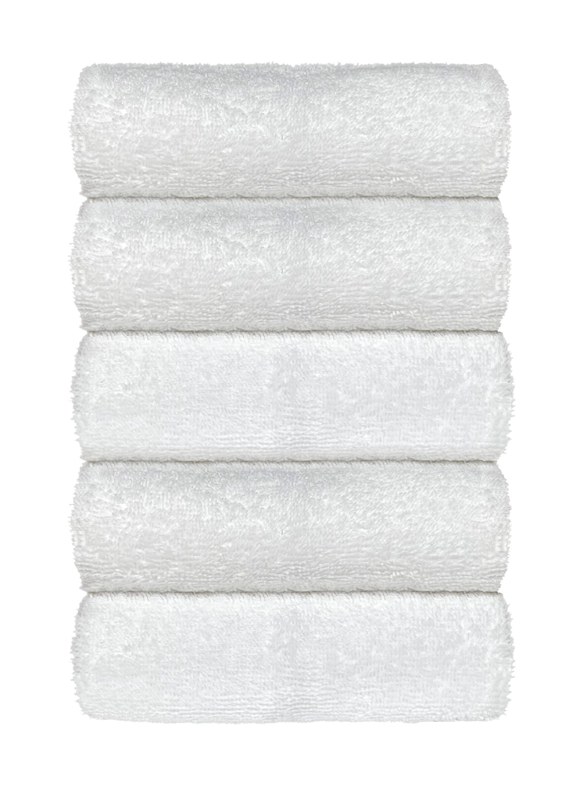 Set Asciugamani Bagno 100% Cotone Super Assorbenti Telo Doccia Spugna Professionali Salvietta Lavetta Viso Asciugamano Teli Asciugamano- Bianco