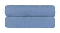 Set Asciugamani Bagno 100% Cotone Super Assorbenti Telo Doccia Spugna Professionali Salvietta Lavetta Viso Asciugamano Teli Asciugamano -Azzurro