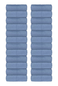 Set Asciugamani Bagno 100% Cotone Super Assorbenti Telo Doccia Spugna Professionali Salvietta Lavetta Viso Asciugamano Teli Asciugamano -Azzurro