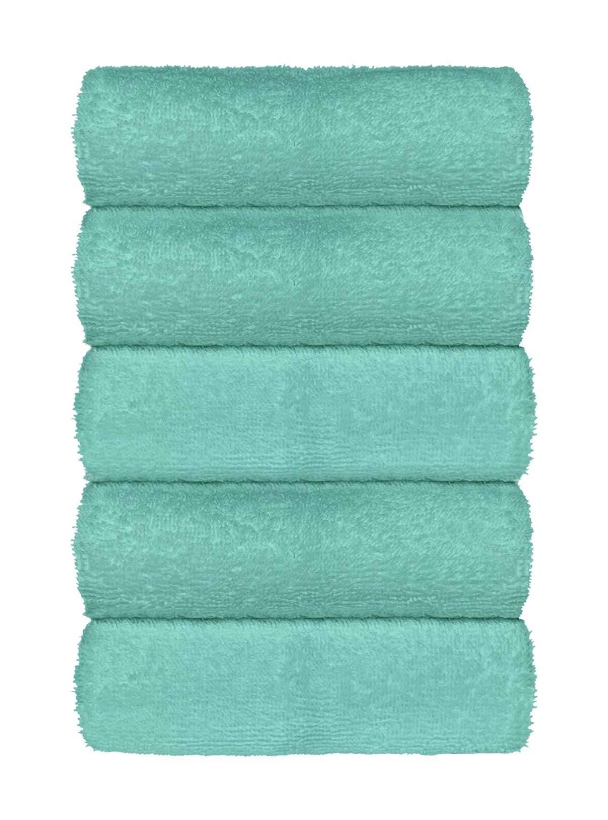 Set Asciugamani Bagno 100% Cotone Super Assorbenti Telo Doccia Spugna Professionali Salvietta Lavetta Viso Asciugamano Teli Asciugamano - Verde