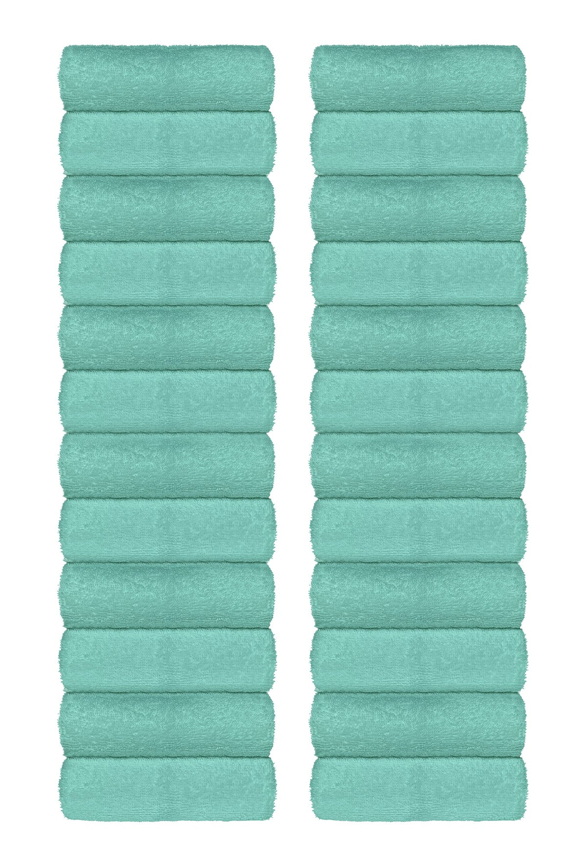 Set Asciugamani Bagno 100% Cotone Super Assorbenti Telo Doccia Spugna Professionali Salvietta Lavetta Viso Asciugamano Teli Asciugamano - Verde