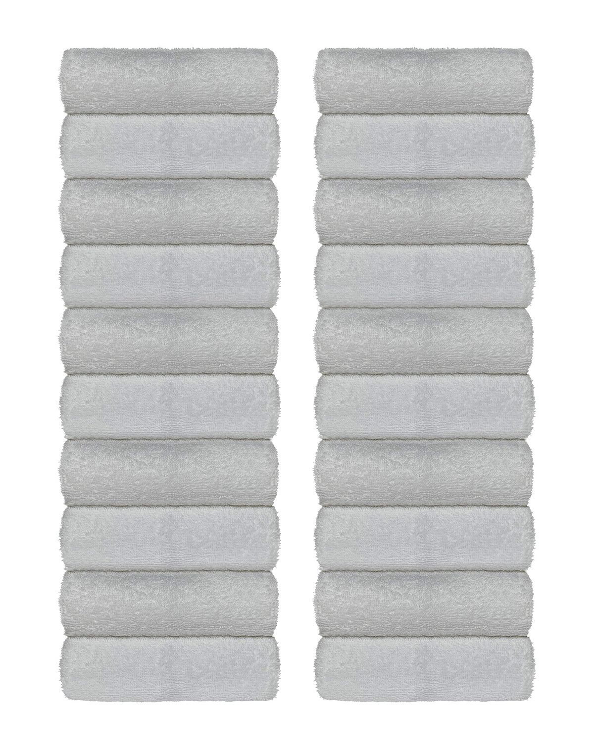 Set Asciugamani Bagno 100% Cotone Super Assorbenti Telo Doccia Spugna Professionali Salvietta Lavetta Viso Asciugamano Teli Asciugamano -Grigio Chiaro