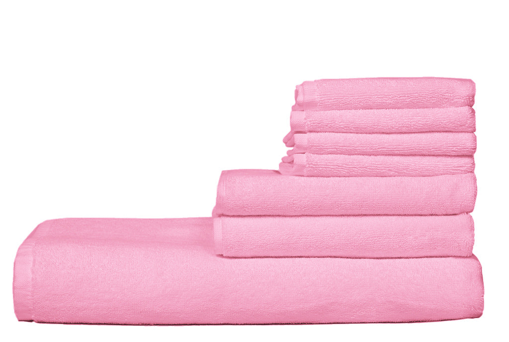 Set 4 pezzi asciugamani, 100% cotone,colori brillanti,alta qualita