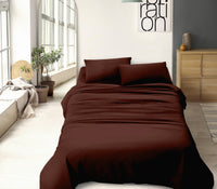 Completo letto tinta unita prodotto italiano set lenzuola 100% cotone misura alla francese