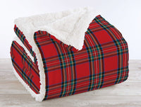 Coperta Plaid in Pile Sherpa Invernale, Morbida e Calda, Coperta Pelosa Copri Letto o Divano in Finta Pelliccia Singola Matrimoniale Doppio Lato