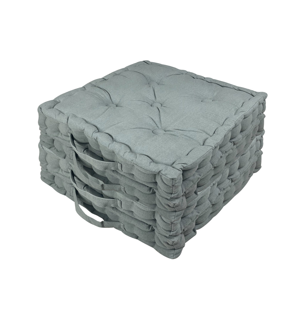 Cuscino Sedia Morbido In Cotone - Imbottito Spessore 8-10 Cm - 60x60 Cm Rosso - Per Sedia, Divano, Pavimento E Ufficio