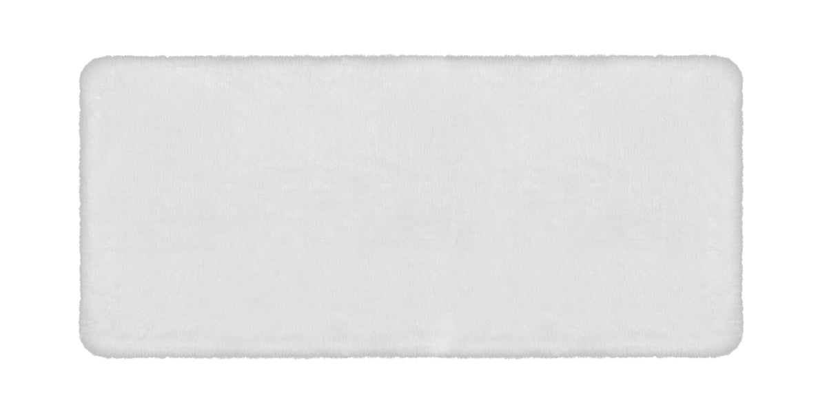 Tappeto in Finta Pelliccia Sintetica Tinta Unita Effetto Rabbit A Pelo Lungo Vellutato Decorativo Super Morbido Scendiletto Passatoia Camera Cucina Corridoio