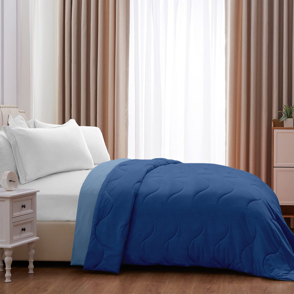 Caleffi Trapunta Modern Letto Singolo 1 Piazza - 170x265 Cm - Tinta Unita Double Face In Microfibra - Imbottitura SOFY Anallergica (Oro)