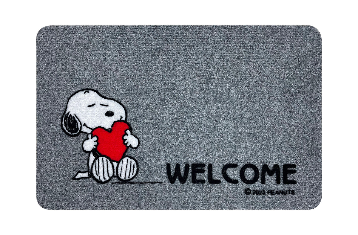 Peanuts Zerbino Ingresso Snoopy Originale Rettangolare 40 x 60 Cm Tappeto Ingresso Asciugapassi Tappetino Antiscivolo