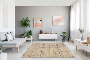 Tappeto Arredo Moderno Antiscivolo in Ciniglia Made in italy Disegni Piazzati Cotone Misure Grande