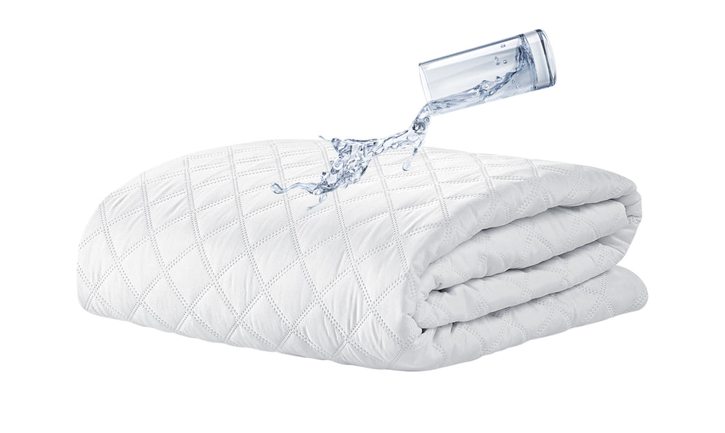 Coprimaterasso Trapuntato Impermeabile In 100% Cotone [S-K] TC200, Lenzuolo Con Angoli Trapuntato, Anallergico, Traspirante, Lavabile In Lavatrice, Gonna Elasticizzata, Extra Profonda (SK 185 X 200 - 3