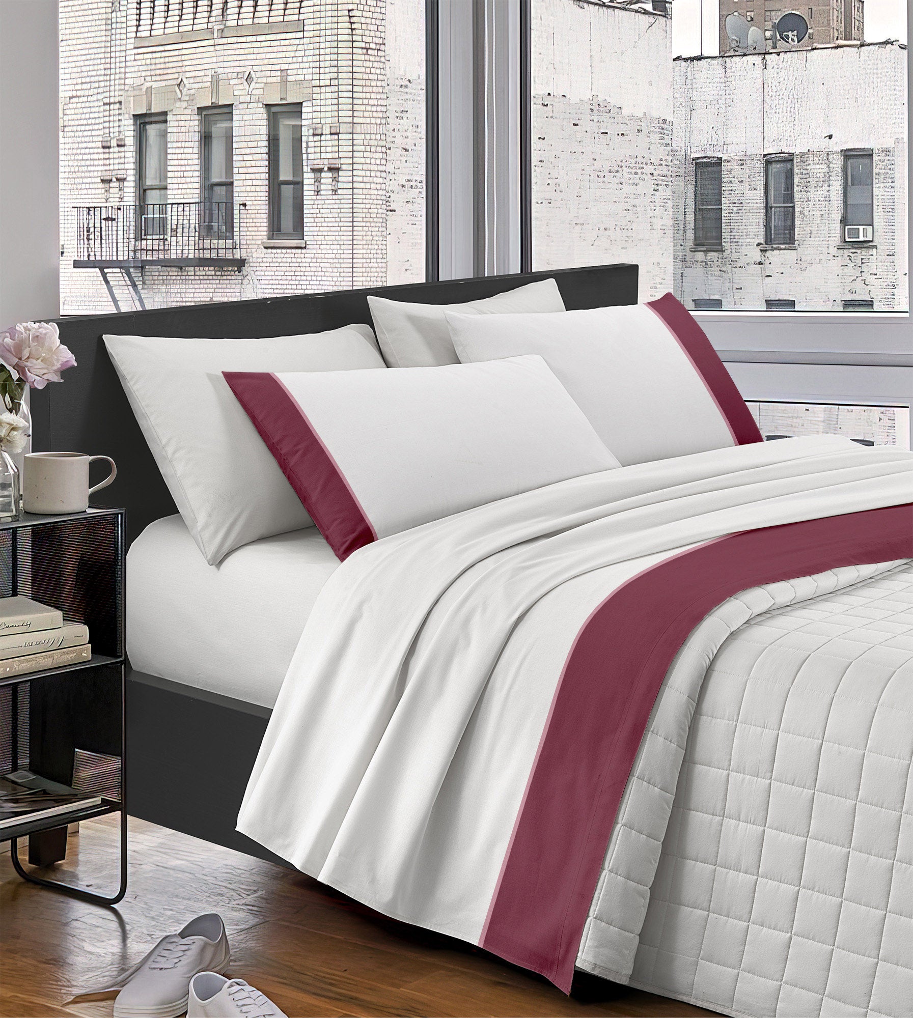 Completo Letto Matrimoniale Tortora Lenzuola In Finissimo Cotone Percalle Misure Maxi Federe 3 Volani Lancetti Made In Italy 4340 Completo Letto Matrimoniale Tortora Lenzuola In Finissimo Cotone Percalle Misure Maxi Federe 3 Volani Lancetti Made In Italy 4340